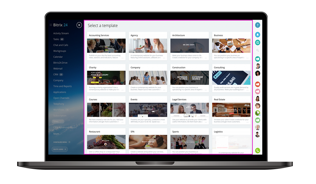 Bitrix24 software screenshot Tools to run your business more efficiently.