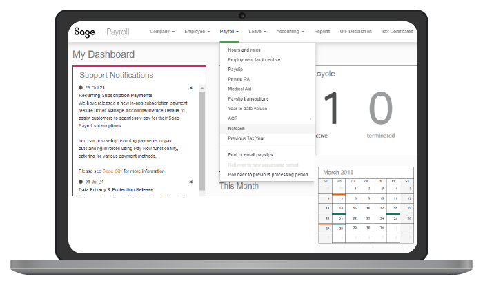 Screenshot Sage Business Cloud Payroll Screenshot